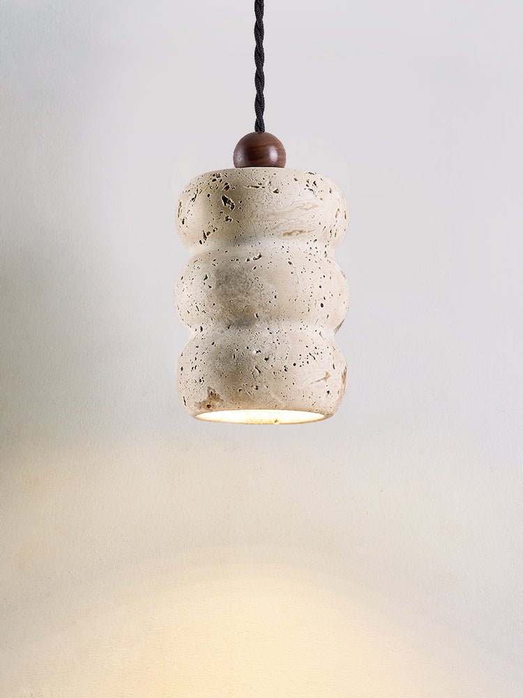 Dune Pebble Travertine Pendant Light