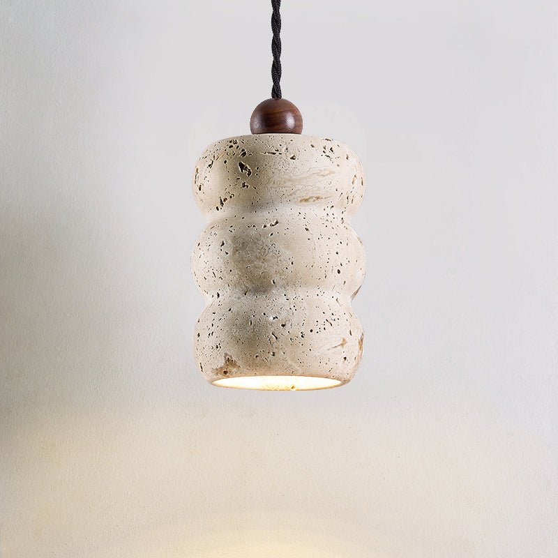 Dune Pebble Travertine Pendant Light