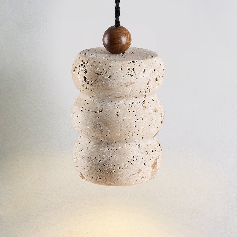 Dune Pebble Travertine Pendant Light