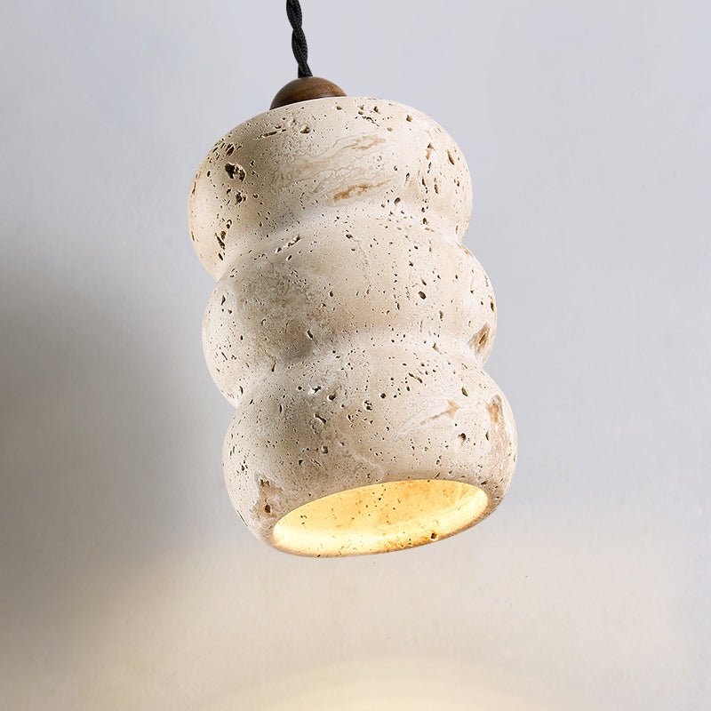 Dune Pebble Travertine Pendant Light