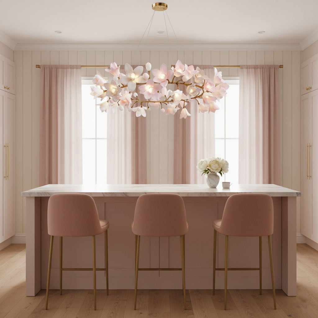 Circular Blossom Chandelier