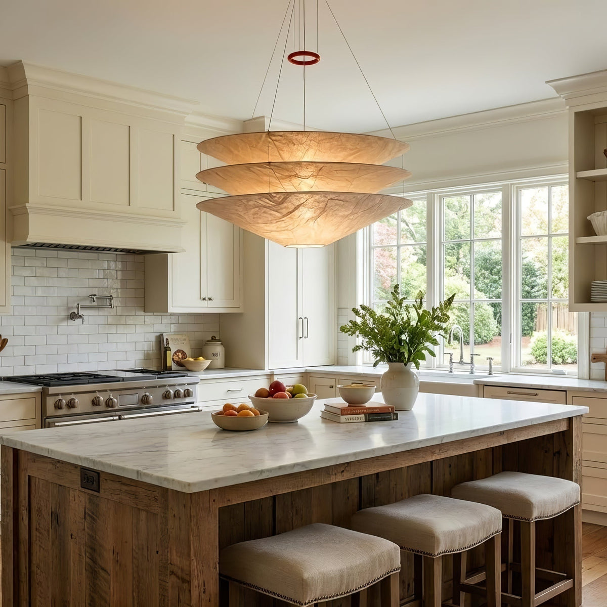 Kazu Cone Silk Pendant Lamp
