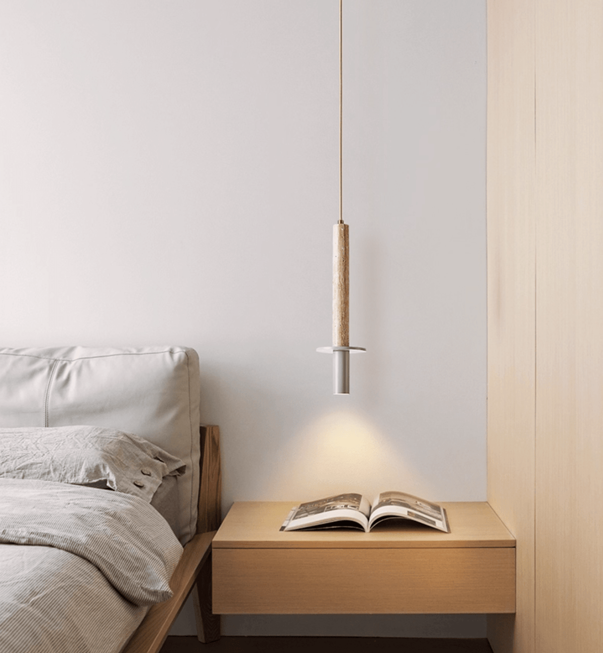 Linea Travertine Pendant Lamp