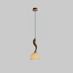 Elowen Twisted Wood Pendant Light