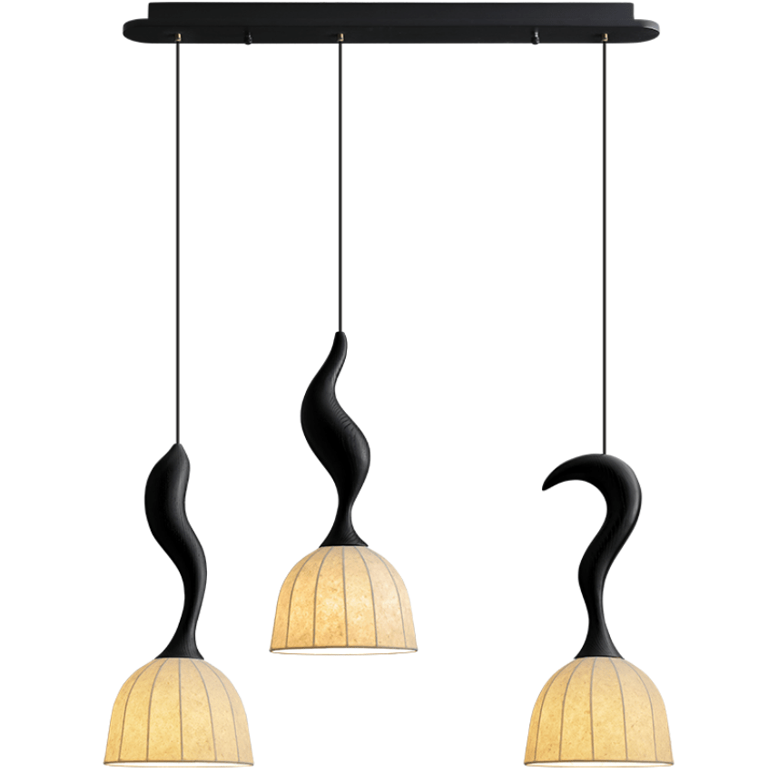 Elowen Twisted Wood Pendant Light