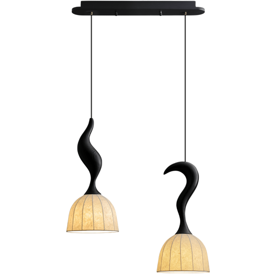 Elowen Twisted Wood Pendant Light