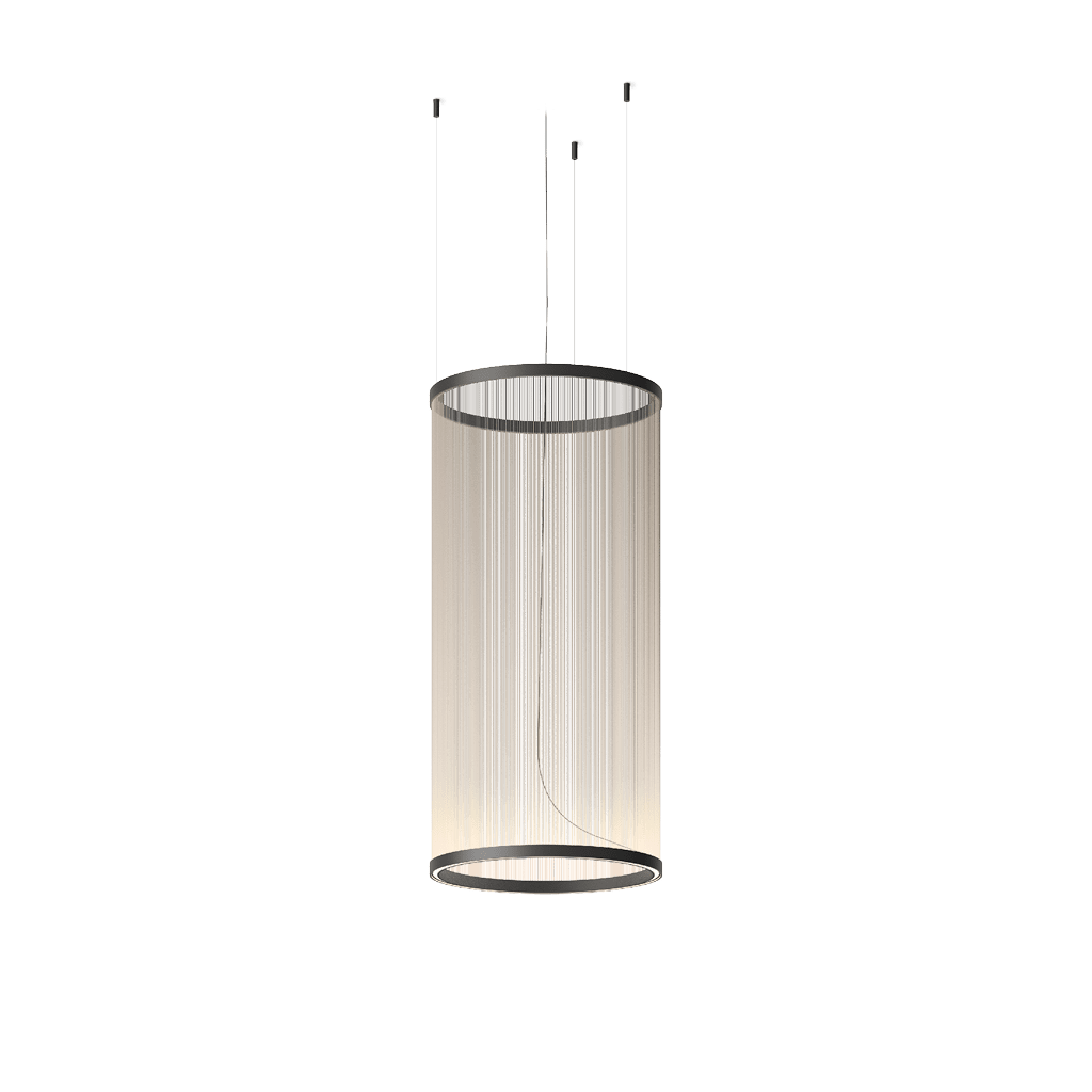 Model D ∅ 21.6" x H 43.3" / Black & Beige / Warm Light
