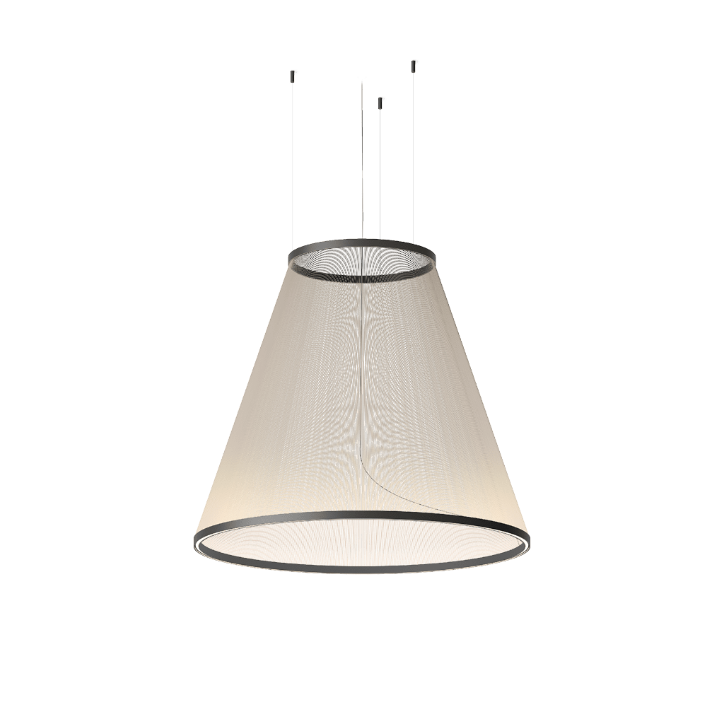 Model B ∅ 32.7" x H 74.8" / Black & Beige / Warm Light