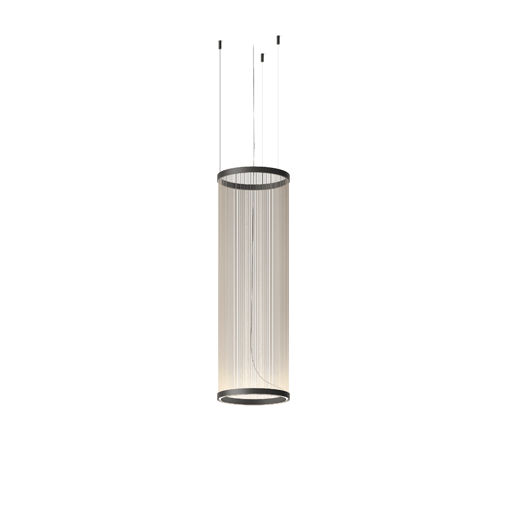 Model C ∅ 14.6" x H 43.3" / Black & Beige / Warm Light
