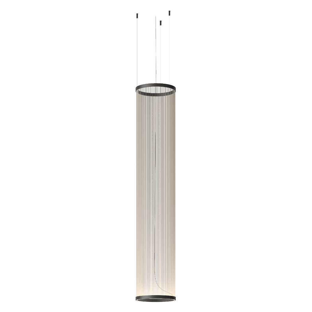 Model C ∅ 14.6" x H 74.8" / Black & Beige / Warm Light