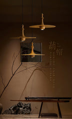 Wooden Spin Pendant Light