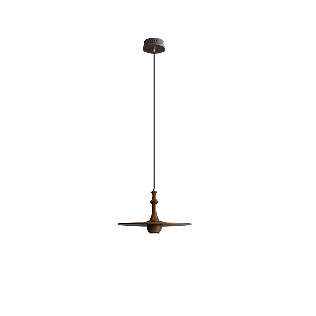 Wooden Spin Pendant Light