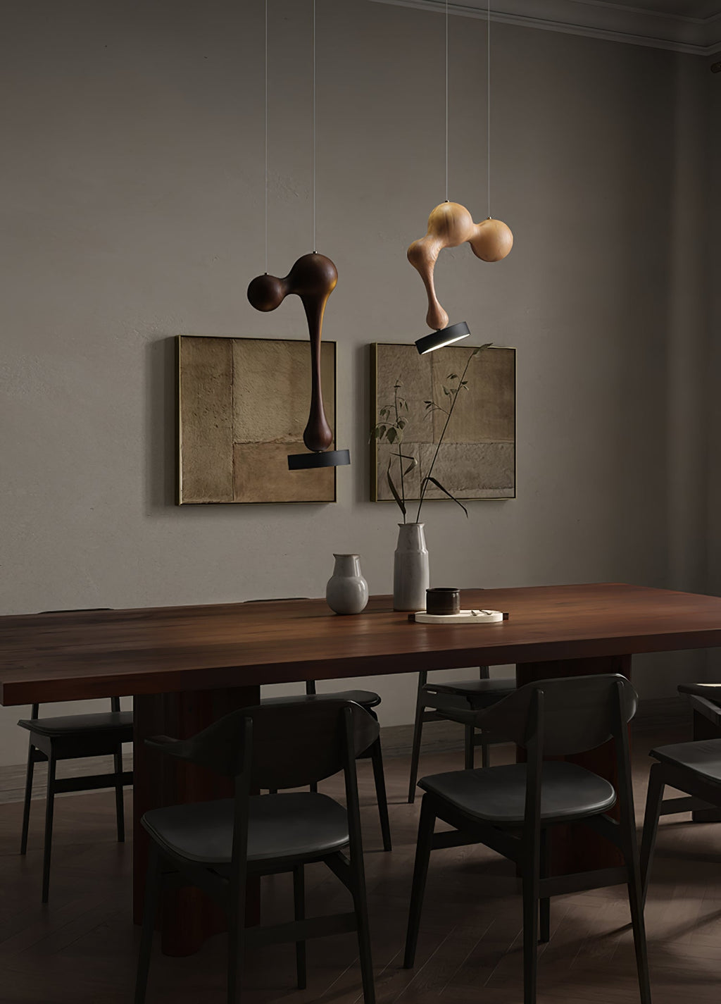 Molecule Wooden Pendant Light