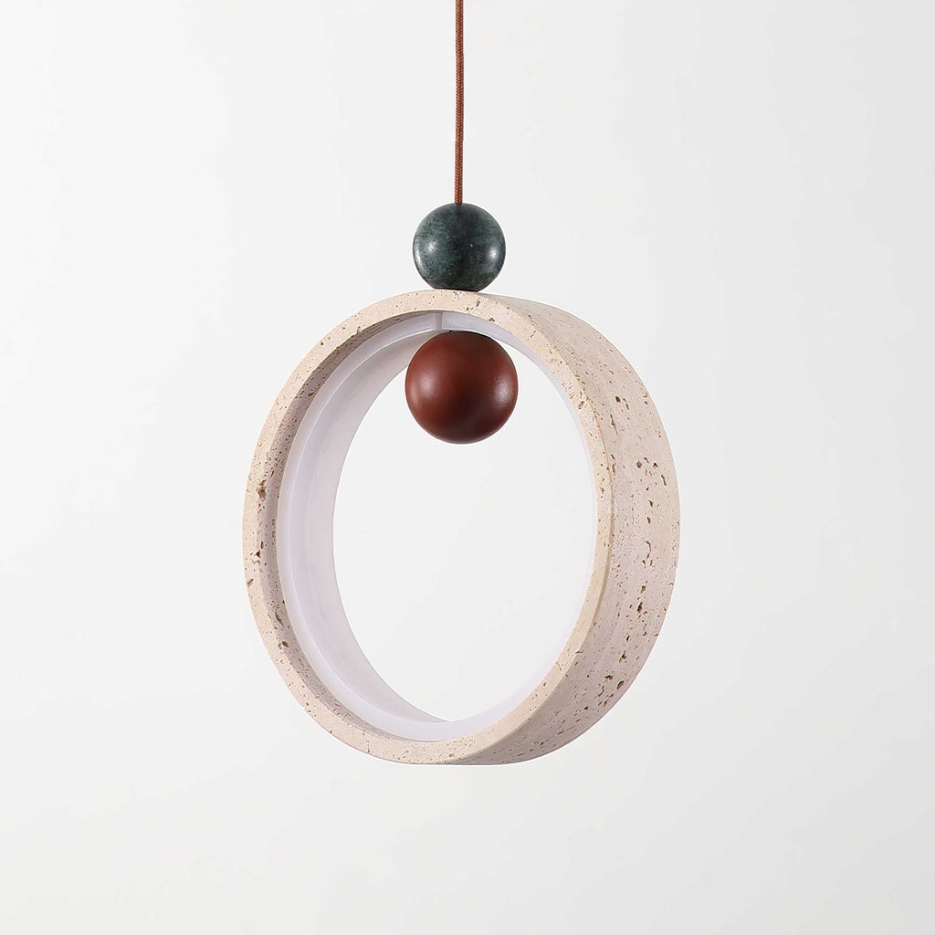 Ring & Bead Pendant Lamp