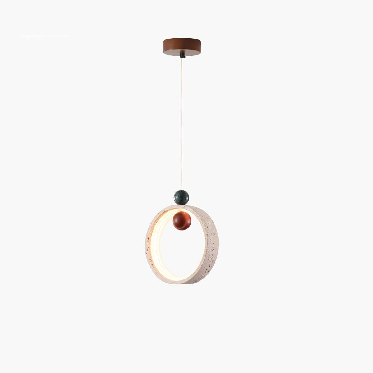 Ring & Bead Pendant Lamp