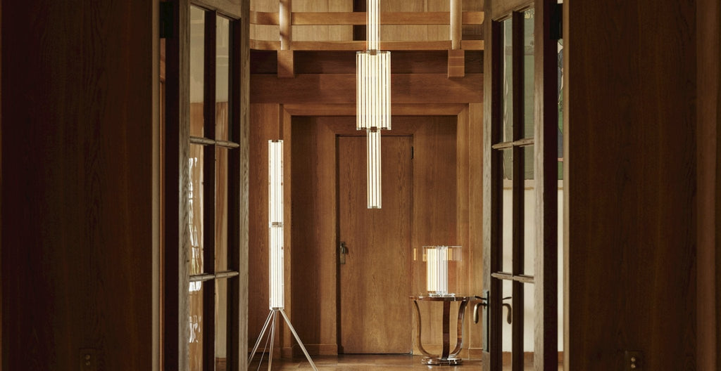 Hexagonal Glass Pendant Lamp
