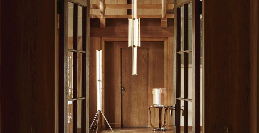 Hexagonal Glass Pendant Lamp