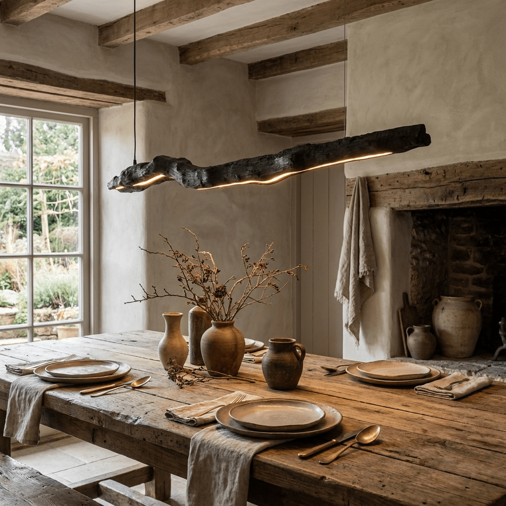 Ember Drift Linear Pendant Lamp