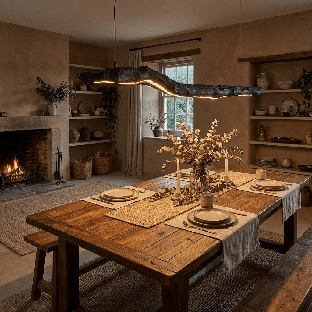 Ember Drift Linear Pendant Lamp