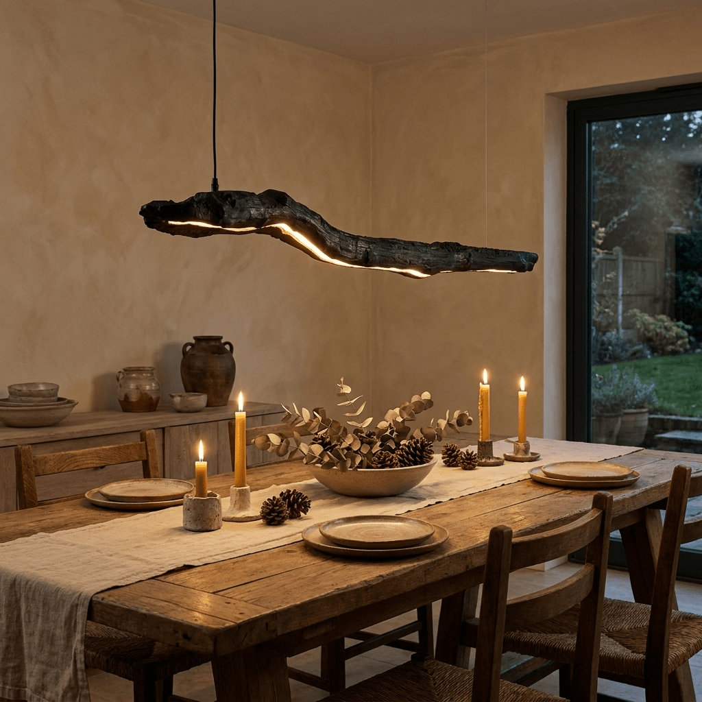 Ember Drift Linear Pendant Lamp