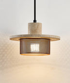 Caldera Travertine Mesh Pendant Lamp