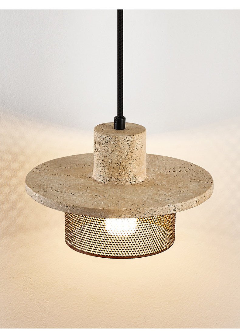 Caldera Travertine Mesh Pendant Lamp