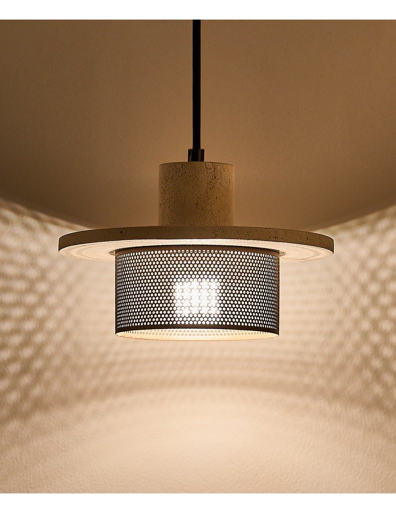 Caldera Travertine Mesh Pendant Lamp