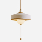 Woven Drum Globe Pendant Lamp
