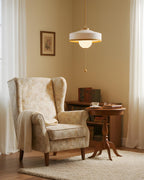 Woven Drum Globe Pendant Lamp