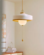 Woven Drum Globe Pendant Lamp