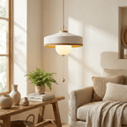 Woven Drum Globe Pendant Lamp