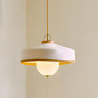 Woven Drum Globe Pendant Lamp