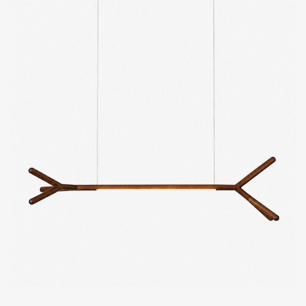 Branch Wood Linear Pendant Light