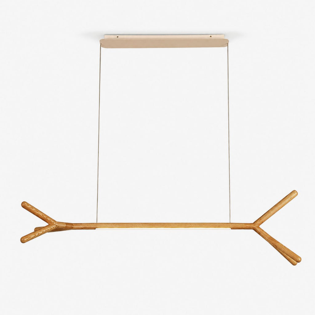 Branch Wood Linear Pendant Light