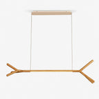 Branch Wood Linear Pendant Light