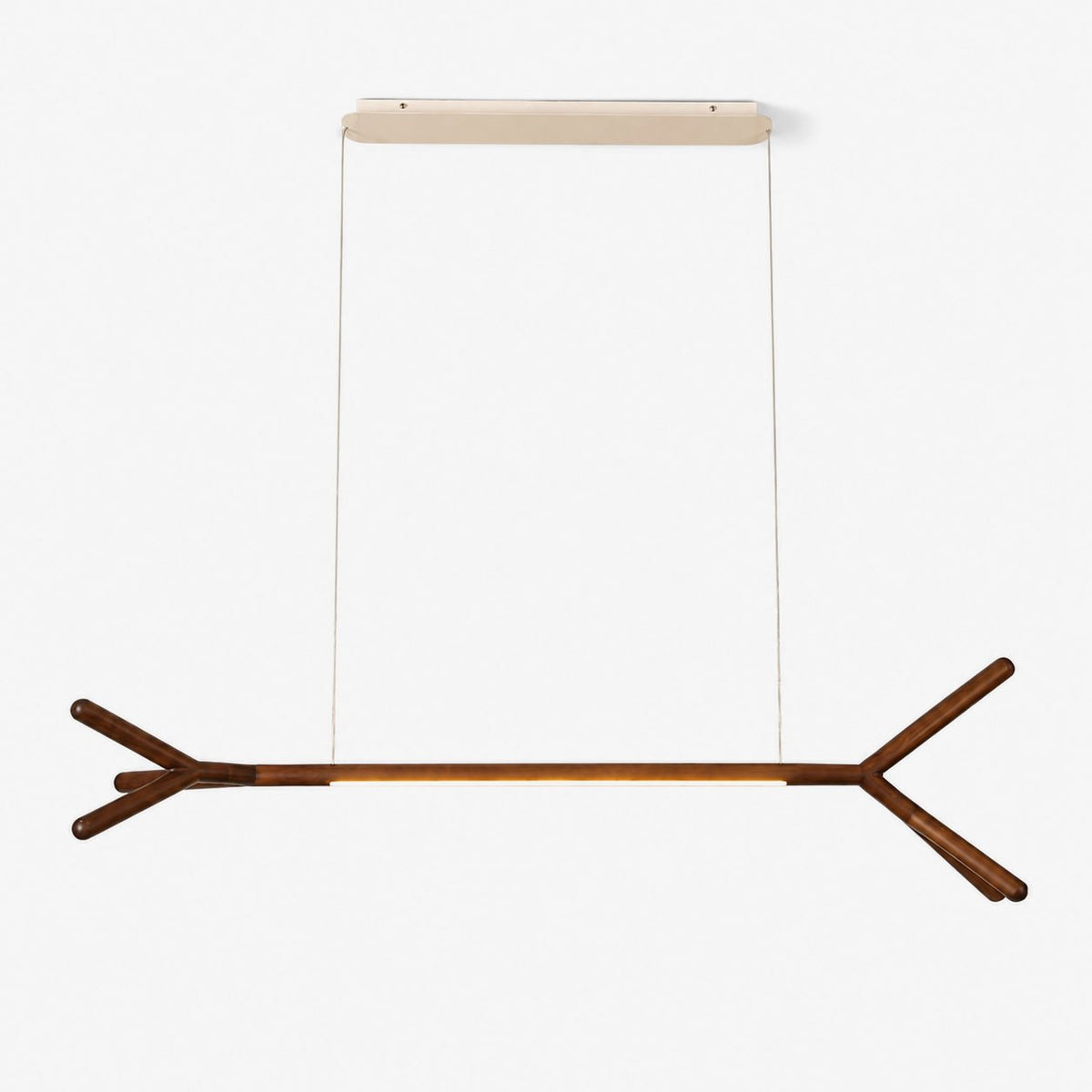 Branch Wood Linear Pendant Light