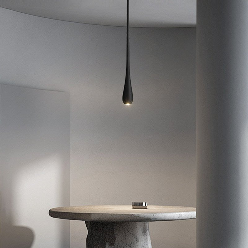 Elongated Teardrop Pendant Light