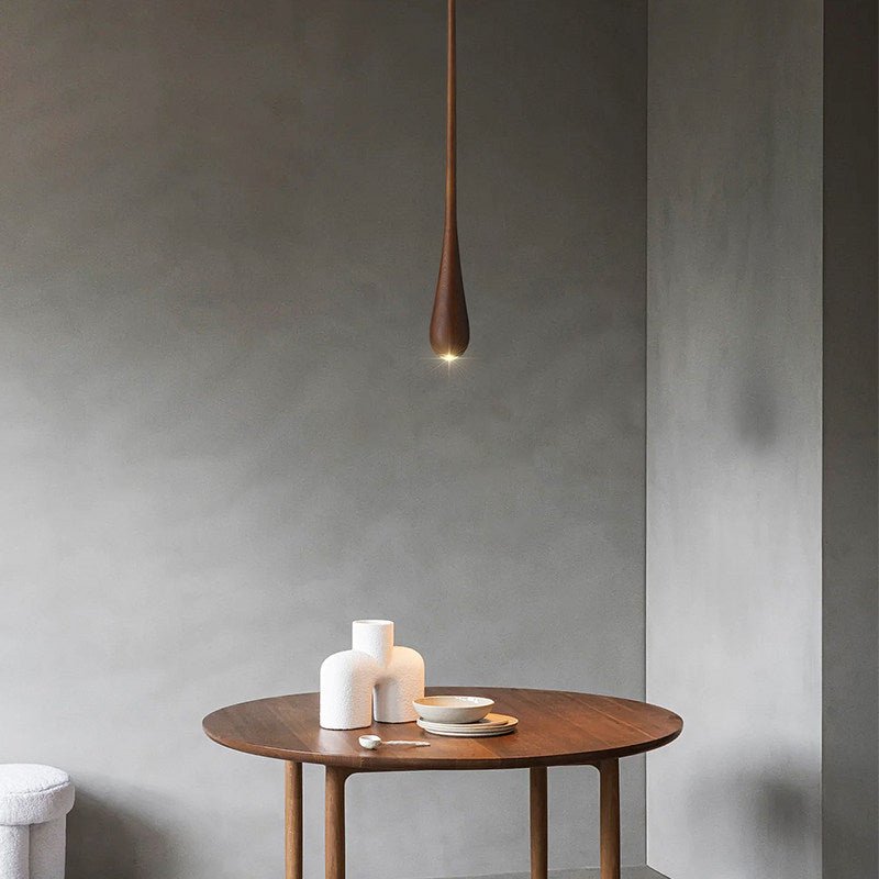 Elongated Teardrop Pendant Light