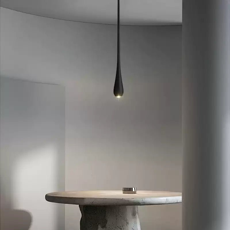 Elongated Teardrop Pendant Light