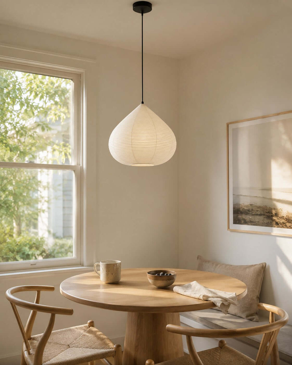 Onion Shape Paper Pendant Light