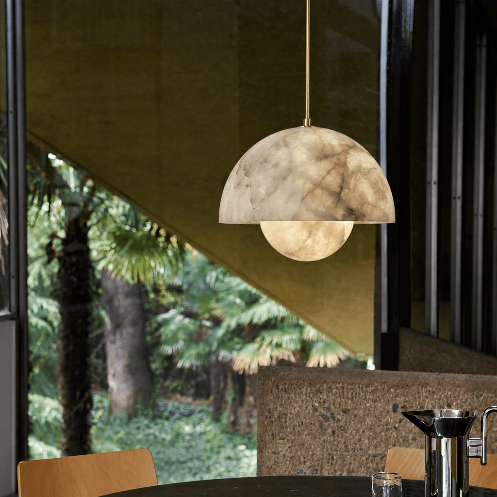 Alabaster Bud Pendant Lamp