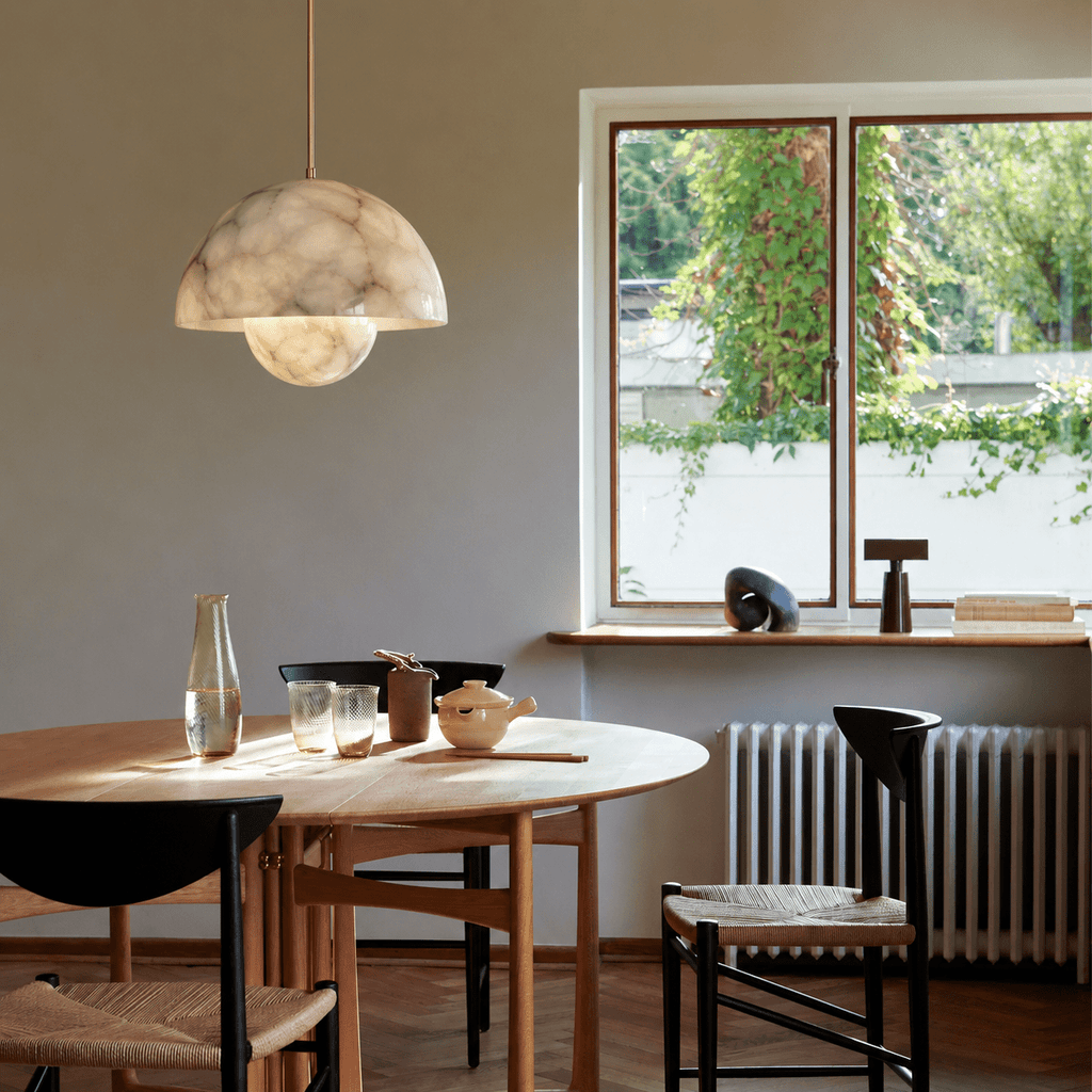 Alabaster Bud Pendant Lamp