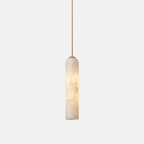 Alabaster Cylinder Pendant Light