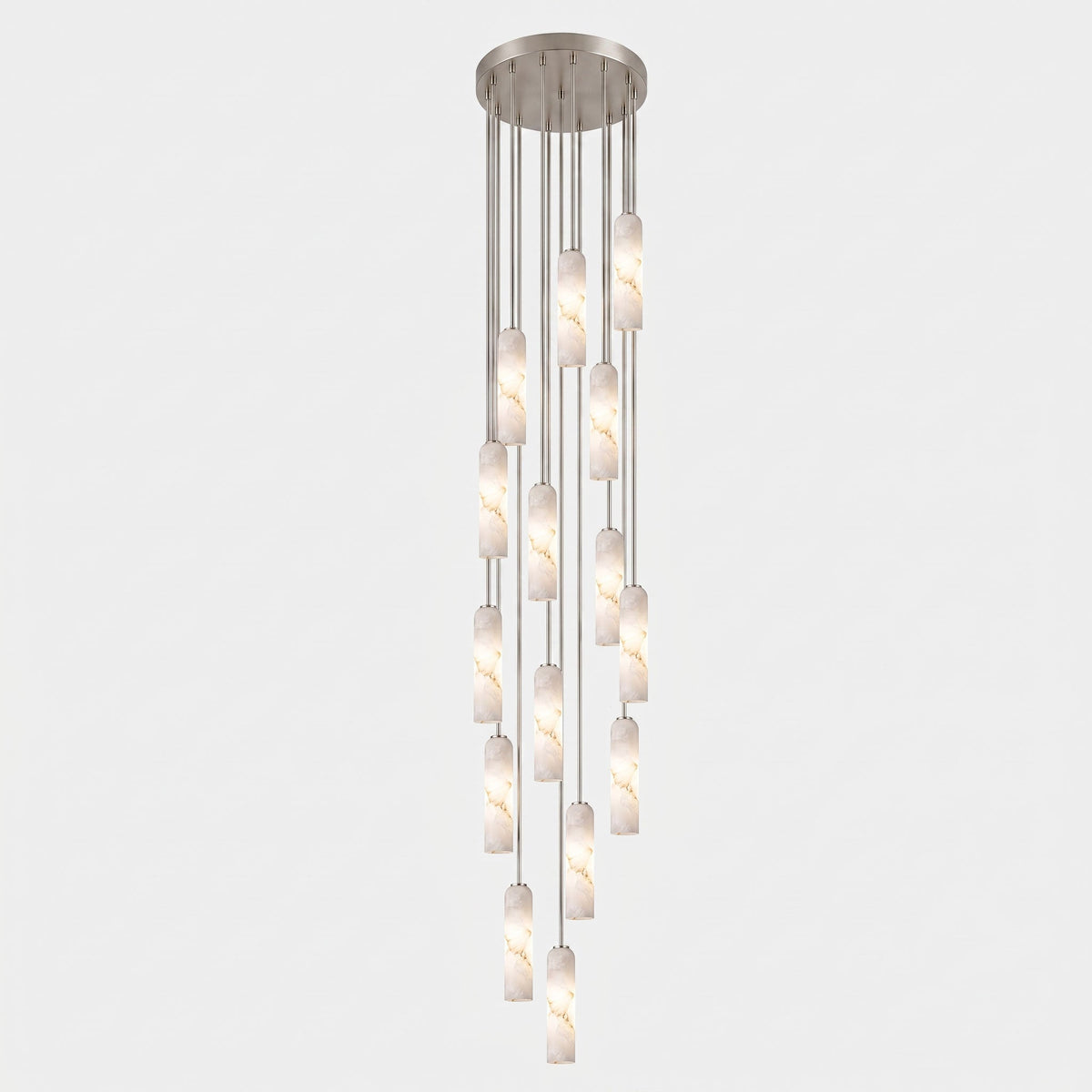 Alabaster Cylinder Pendant Light