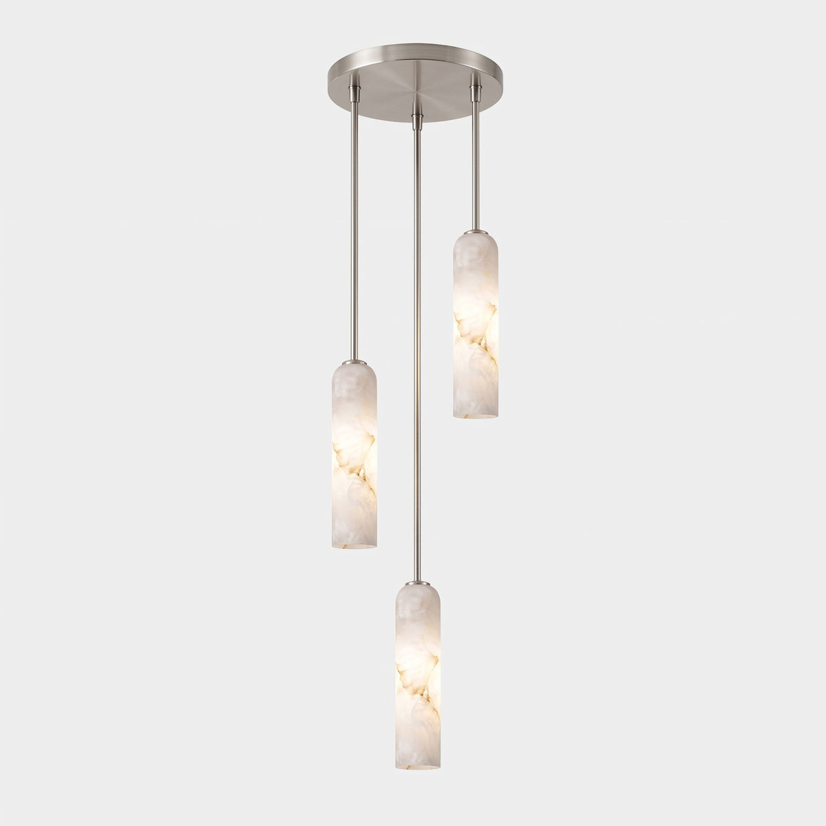 Alabaster Cylinder Pendant Light