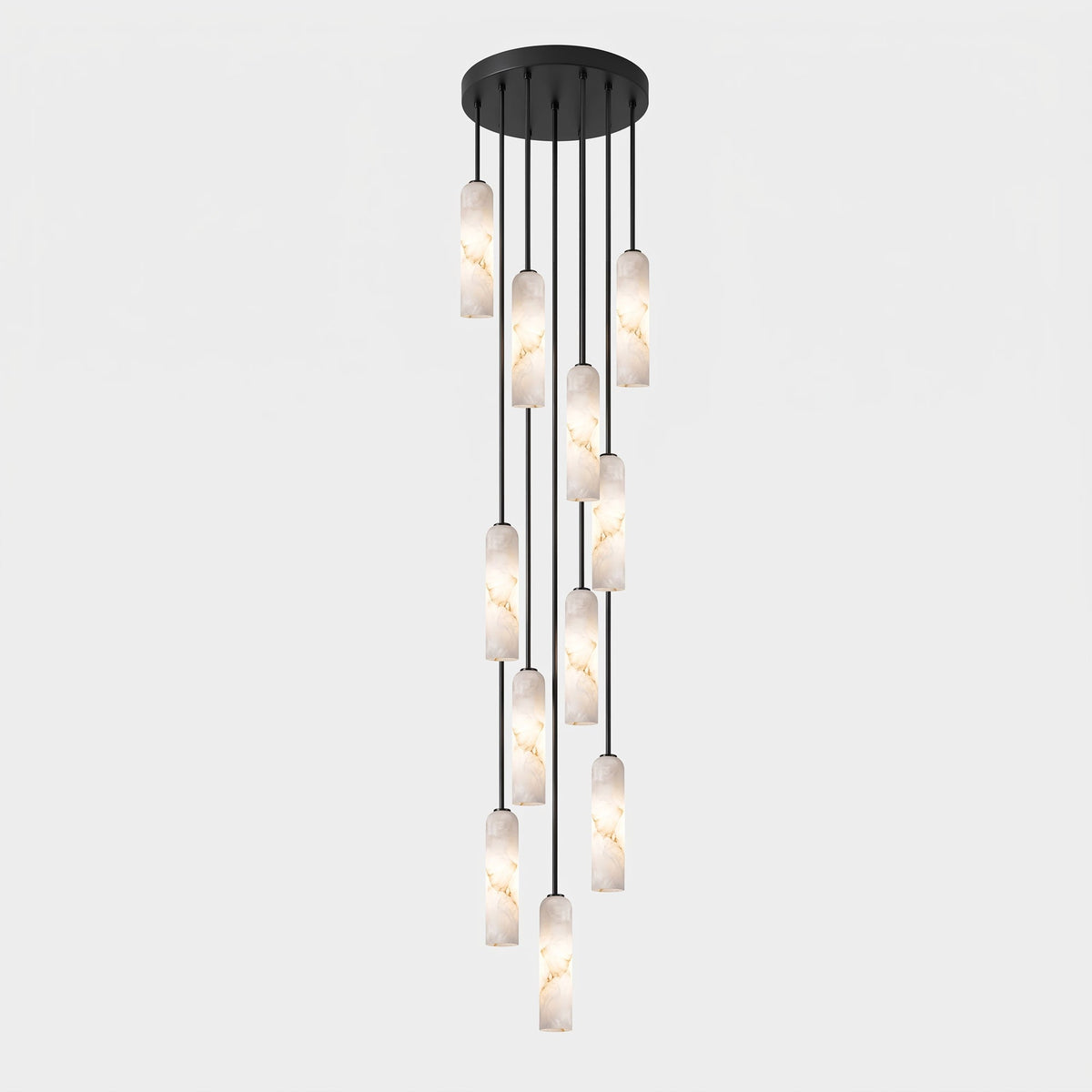 Alabaster Cylinder Pendant Light