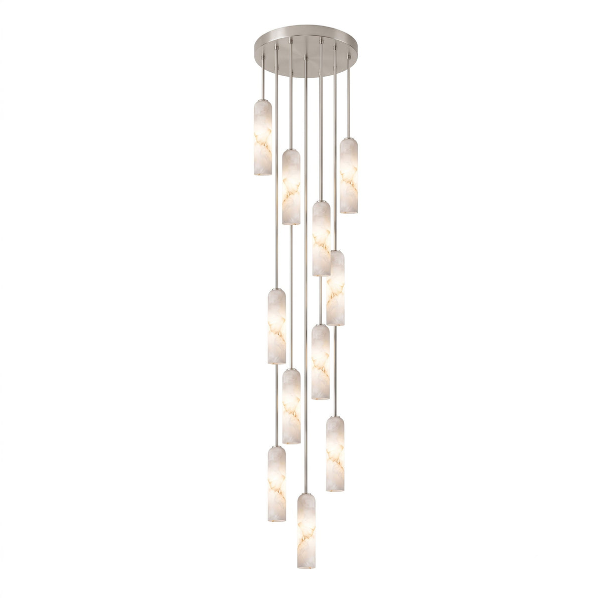 Alabaster Cylinder Pendant Light