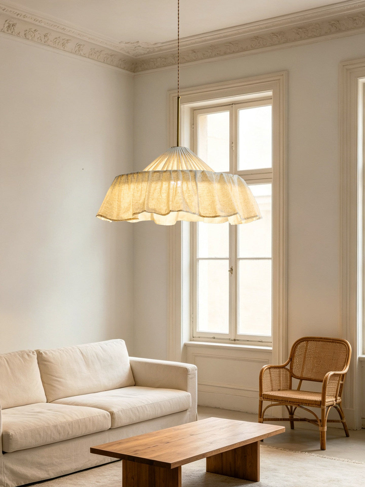 Alvise Linen Pendant Light