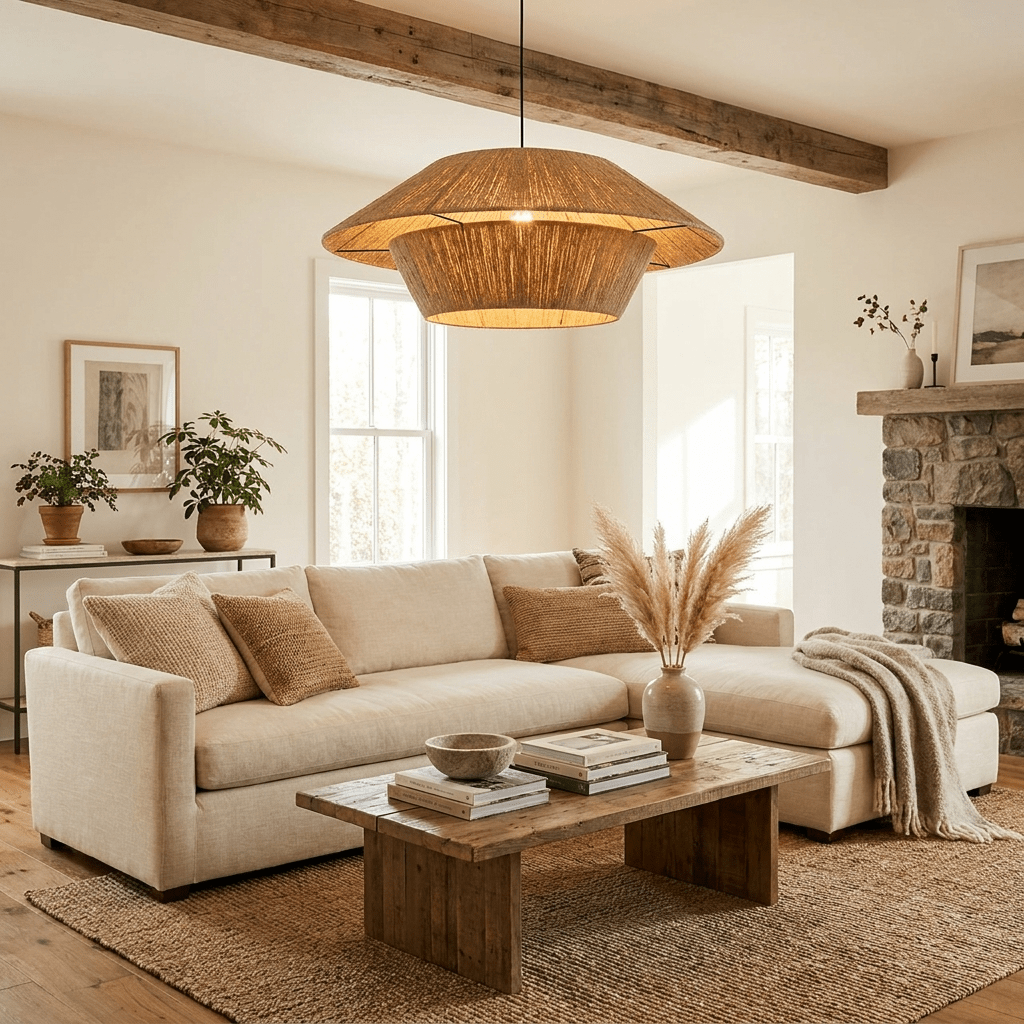 Lunara Hemp Rope Pendant Light