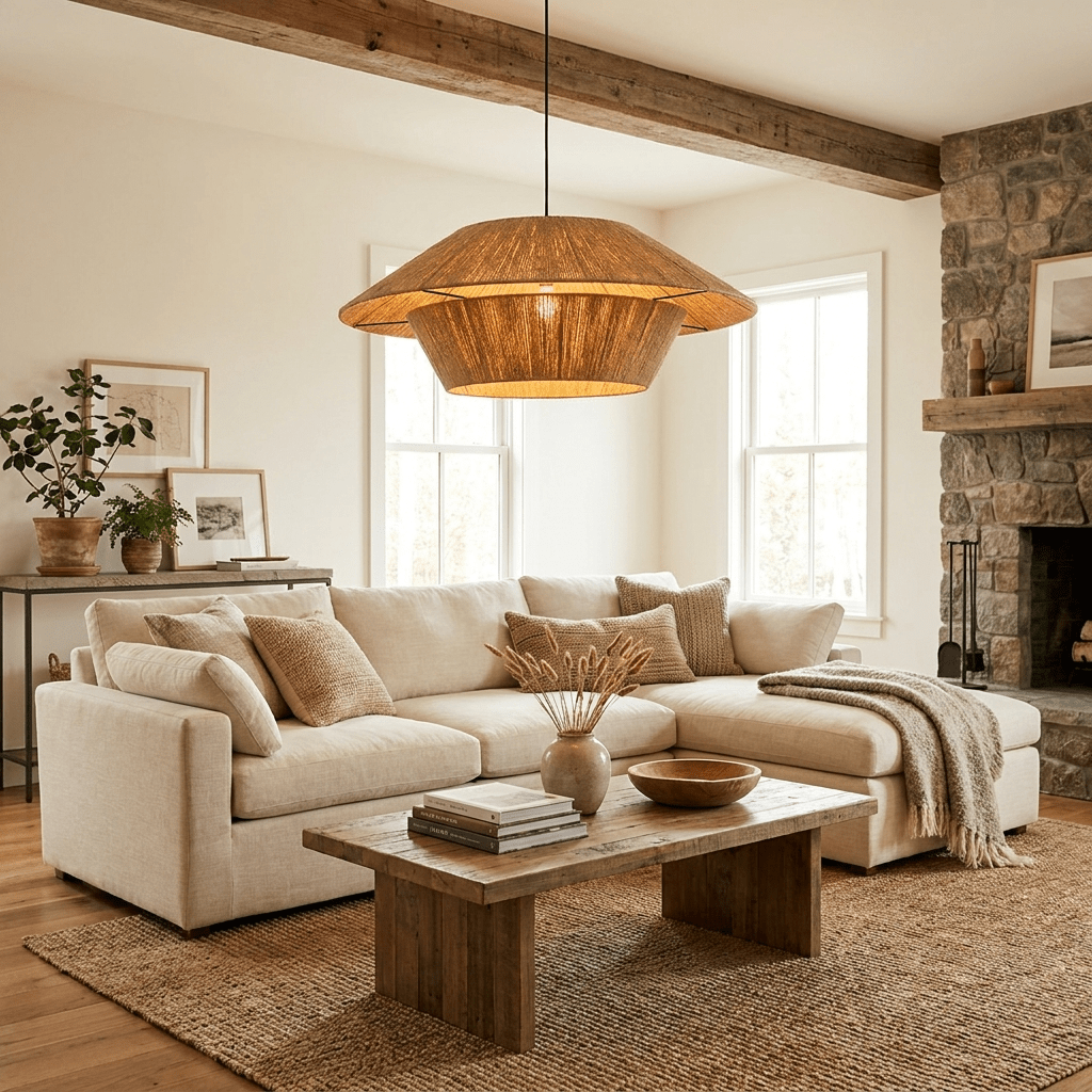 Lunara Hemp Rope Pendant Light